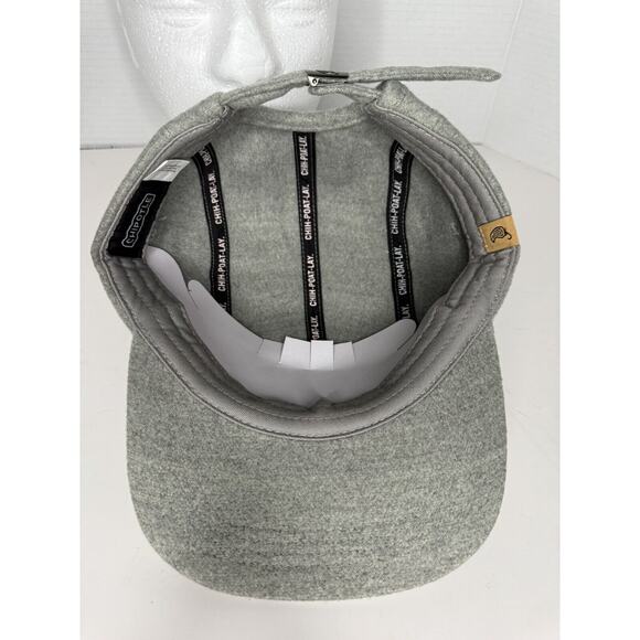 Chipotle Hat Cap Promo Adjustable Strap Back Gray Wool Blend - Picture 6 of 7